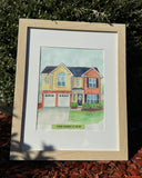 Custom Watercolor Home Painting