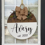 Wooden Door Hanger