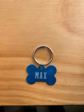 Engraved Metal Dog Tag (Dog Bone)